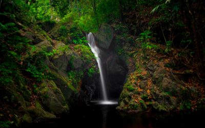 Ben’s Bluff Falls, Cockscomb Basin Wildlife Sanctuary, Belize